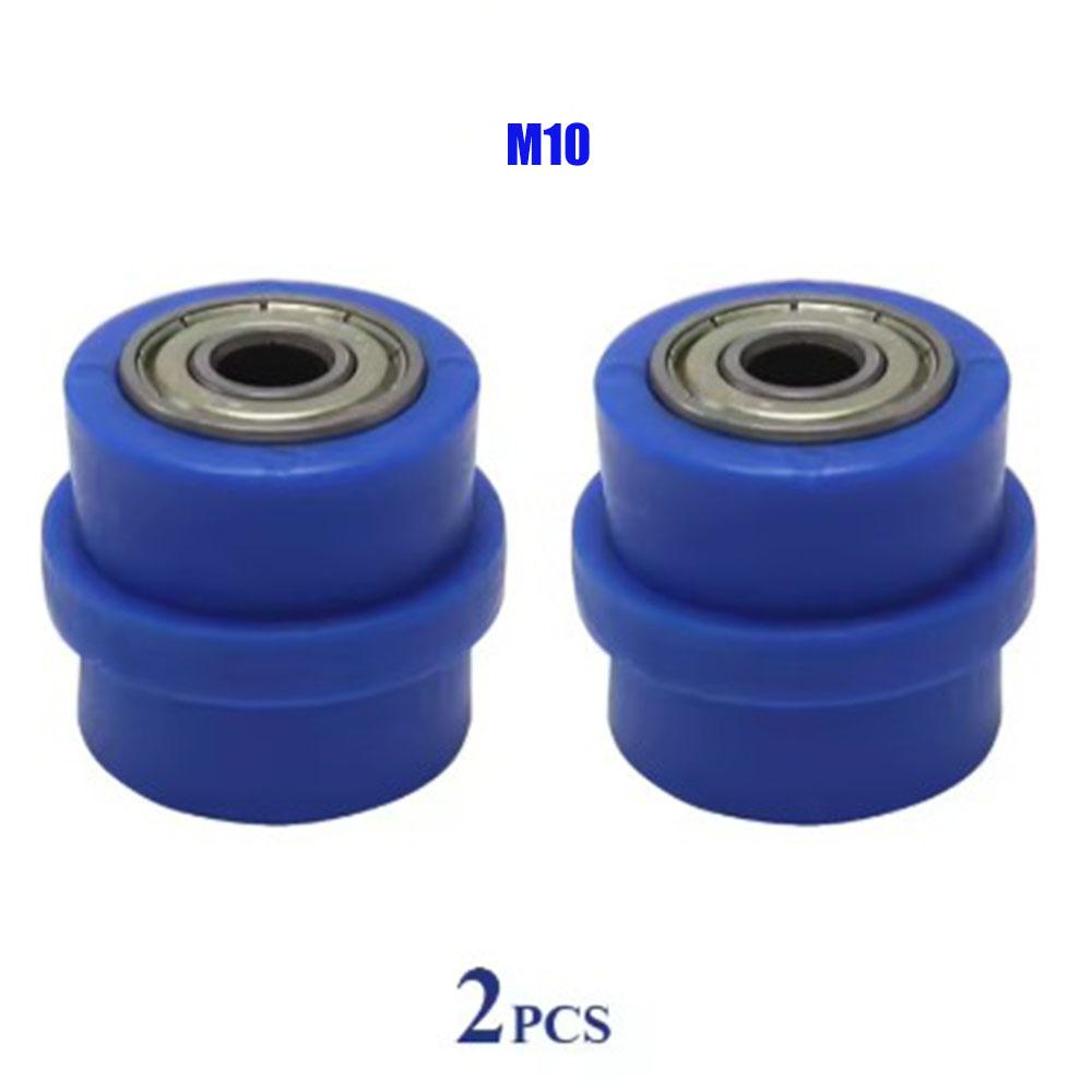 2pcs 8mm 10mm Motorcycle Chain Tensioner Motocross Wheel Guide Drive Roller Pulley ATV Moto Accessories Enduro Dirt Pitbike