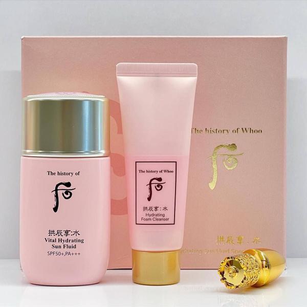 

The history of whoo GongJinhyang Vital Hydrating Sun Fluid, Антивозрастной, Увлажняющий, Корейская косметика, Kbeauty, образец