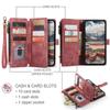 CaseMe Flip Leather Phone Case For iPhone 17 Pro Max 16 Plus 15 14 13 12 11 XS XR X Samsung S26 S25 FE S24 Ultra S23 S22 S21 Zipper Wallet Cards Cover
