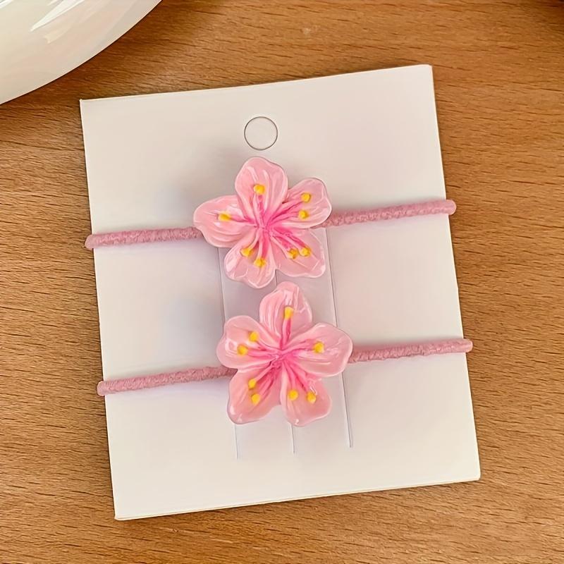 Damen Rosa Kirschblüten Haarspange mit Welliger Kante, Haarkranz, Haarband, Haarnadel die das Haar nicht beschädigt