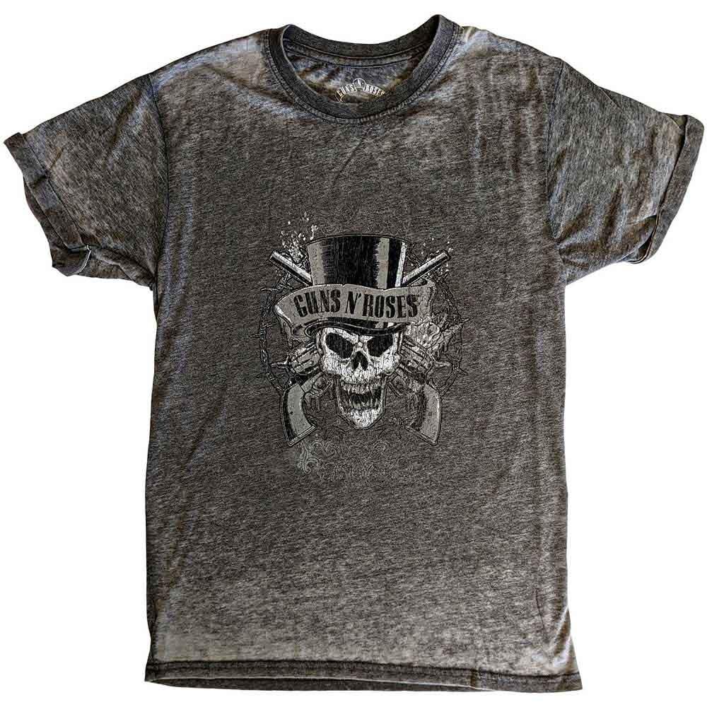 Guns N Roses Faded Skull T-Shirt Grey New XXXL