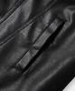 DIMITRI BLACK Faux Leather Riders Trucker Jacket_2 Color