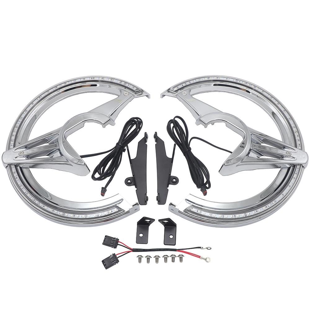 New For Honda GL1800 Goldwing Motorcycle Accessories Chrome Black Brake Disc Rotors Covers LED Cornering Lamp 2018-UP 2019 2020