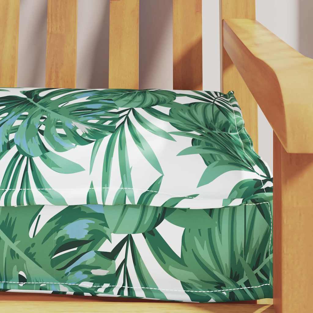 Pallet Cushion with Floral Leaf Pattern 200 X 40 X 8 Cm Oxford Fabric