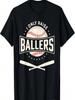 Ich ziehe nur Baller auf Baseball-Liebhaber Mama Papa Geschenk T-Shirt