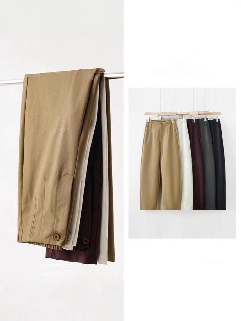High-End Early Autumn Slimming High-Waisted Wrinkle-Resistant Narrow Leg Balloon Pants