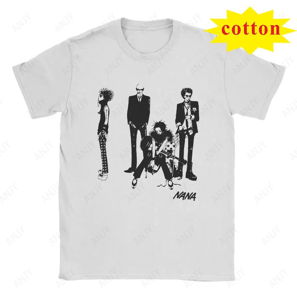 Nana Osaki Casual Harajuku Street Fashion Rock Punk Summer Comfort Unisex Unisex Universal Round Neck Short Sleeve Tshirt