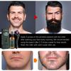 Set Spray Crescita Barba Uomo Naturale Essenza Crescita Barba Spray Idratante Nutriente Follicoli Piliferi Soluzione Nutriente per Barba