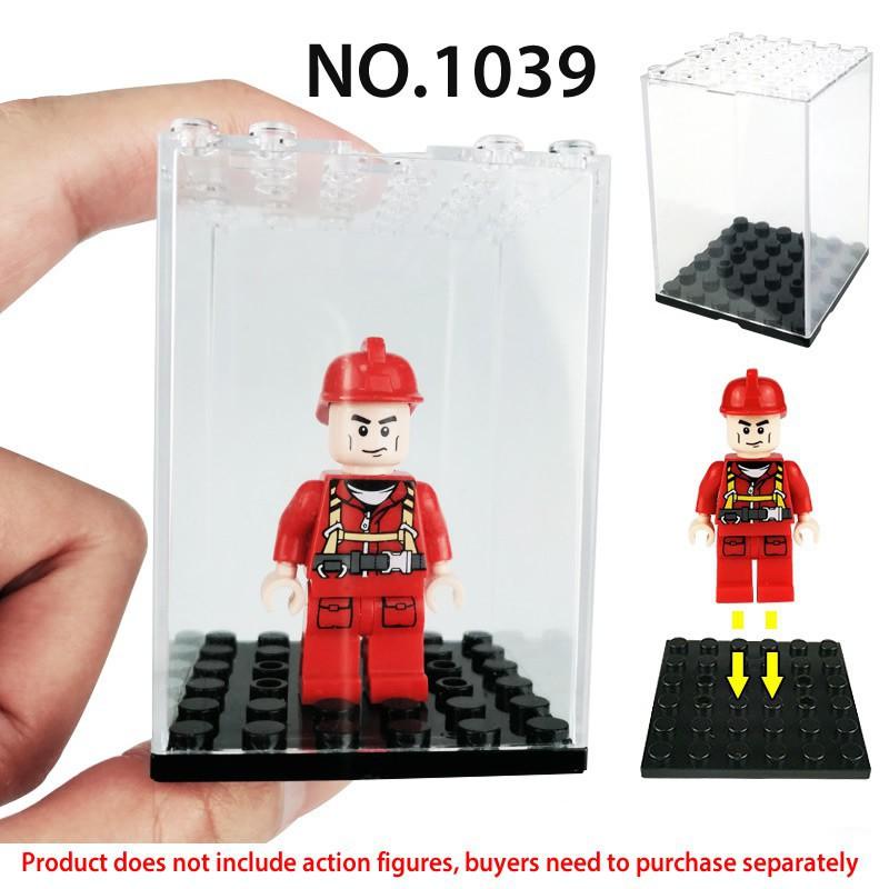[Spot] 2021 new minifigure display box building blocks mini minifigure dustproof transparent cover display box