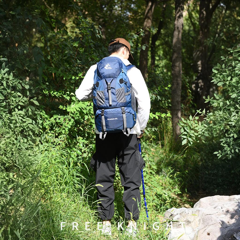 Mochila de Senderismo para Exteriores de 50L HombresTrekking Camping Mochila Mujeres Ciclismo Viajes Mochilas de Día Mochilas de Montañismo para Hombres
