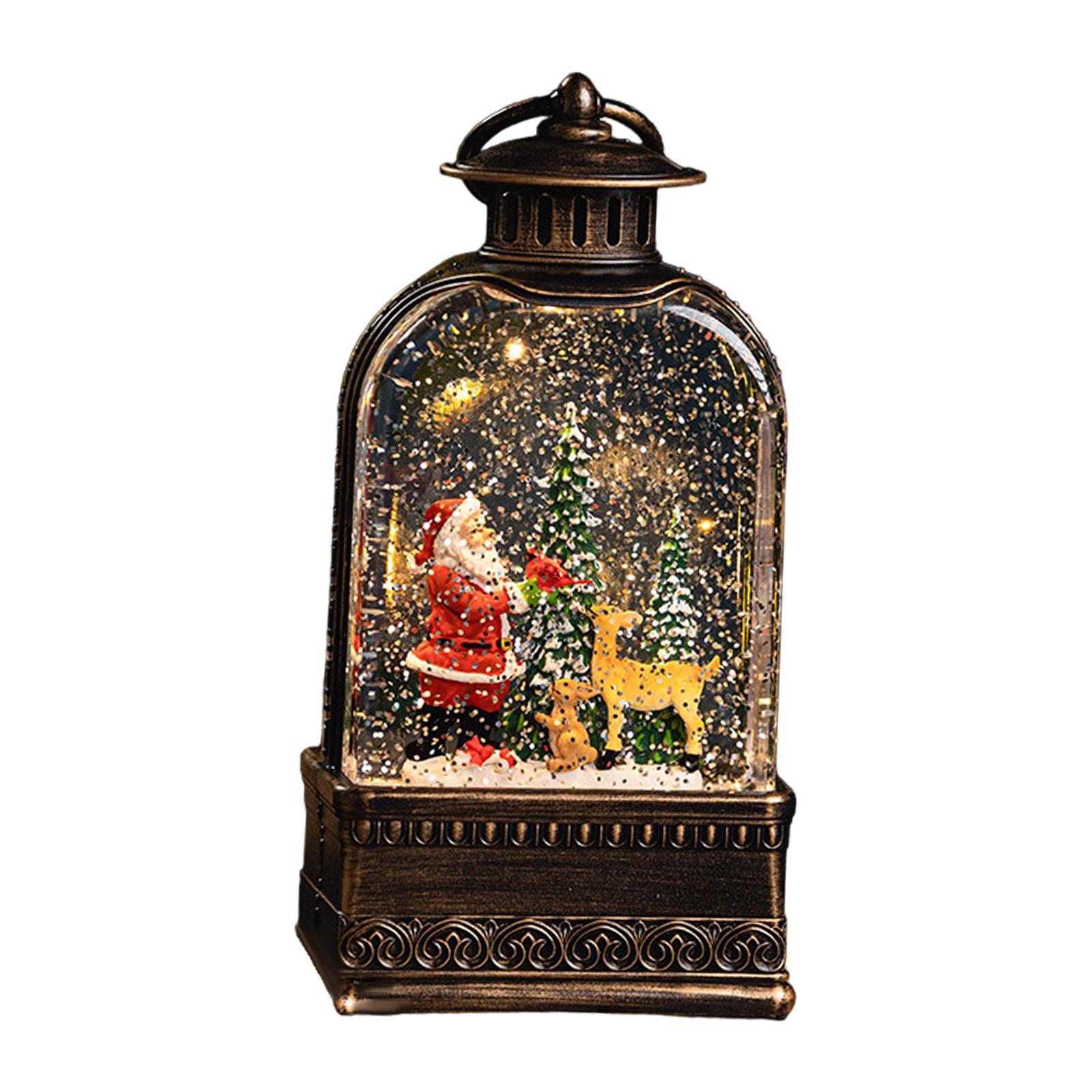 

Christmas Lantern Lights Glitter Lantern Glittering for Fence Dining Decor