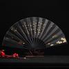 Magpie Hand Held Fan Chinese Folding Silk Fans Sexy Lace Retro Decorative Fan Hanfu Cheongsam Cosplay Japanese Home Decoration