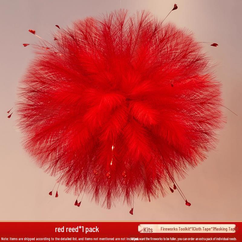 New Year Fireworks Scene Decoration