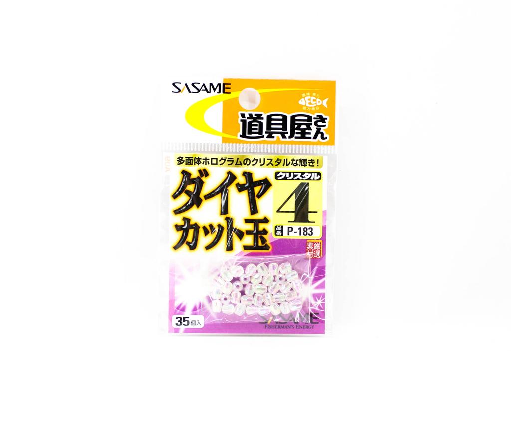 Sasame P-183 Diamond Cut Bead Crystal Size 4 35 per Pack (3616)