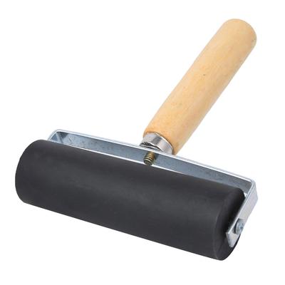 Gumowy wałek drukarski Czarny zdejmowany drewniany uchwyt Drukowanie rzemiosło artystyczne Materiały narzędziowe L.