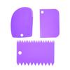 3pcs/Set Cake Bread Slicer Baking Pasty Tools Baking Tools for Cakes Dough Cutter Scraper Cake Blade Silicone Spatula