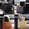 Multi-functional Car Storage Box-Leather Hanging Pocket For Vent, Glasses,Fits Phone, Cigarettes, & Cards Car Accessories H6A9