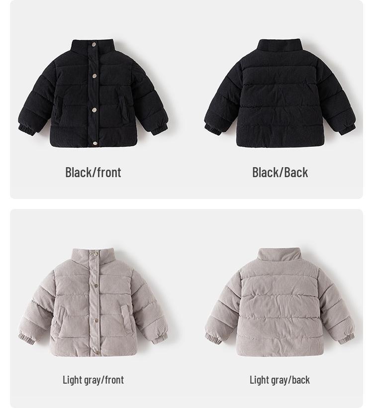 Children's Winter Cotton Padded Jacket - Unisex Korean Style for Autumn/Winter 2025