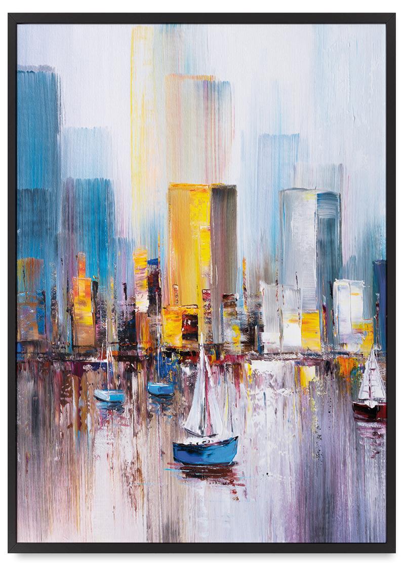 

Plakat obraz żaglówka jacht abstrakcja 21x30 cm