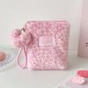 Winter Vintage Hand-held Plush Leopard-print Makeup Bag for Girls, Portable Skincare Storage Bag for Students, Small-sized Toiletry Bag for Students