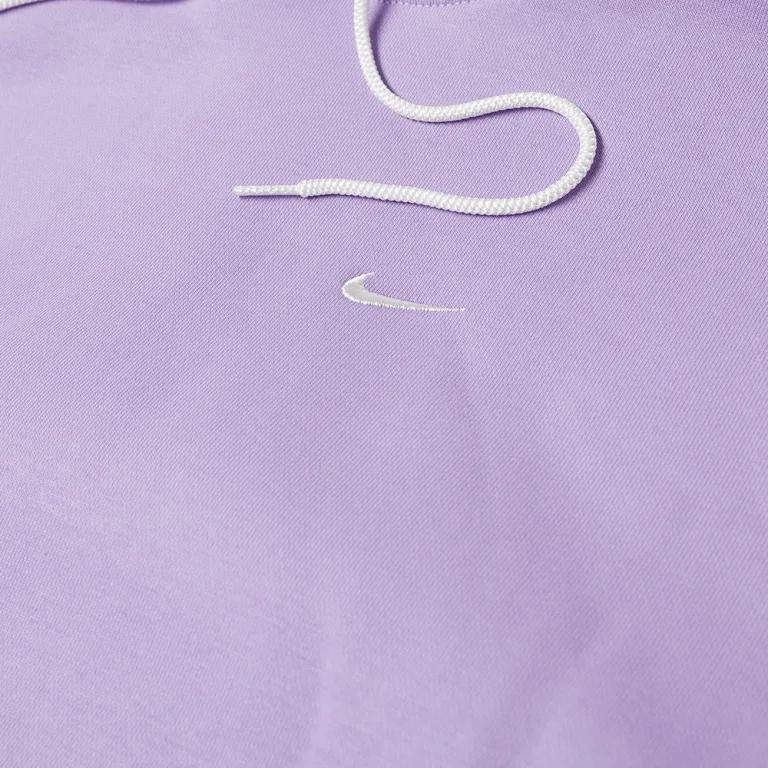 Nike Embroidered Logo Loose Fit Long Sleeve Hoodie Men hoodies Light-Purple CV0552-563