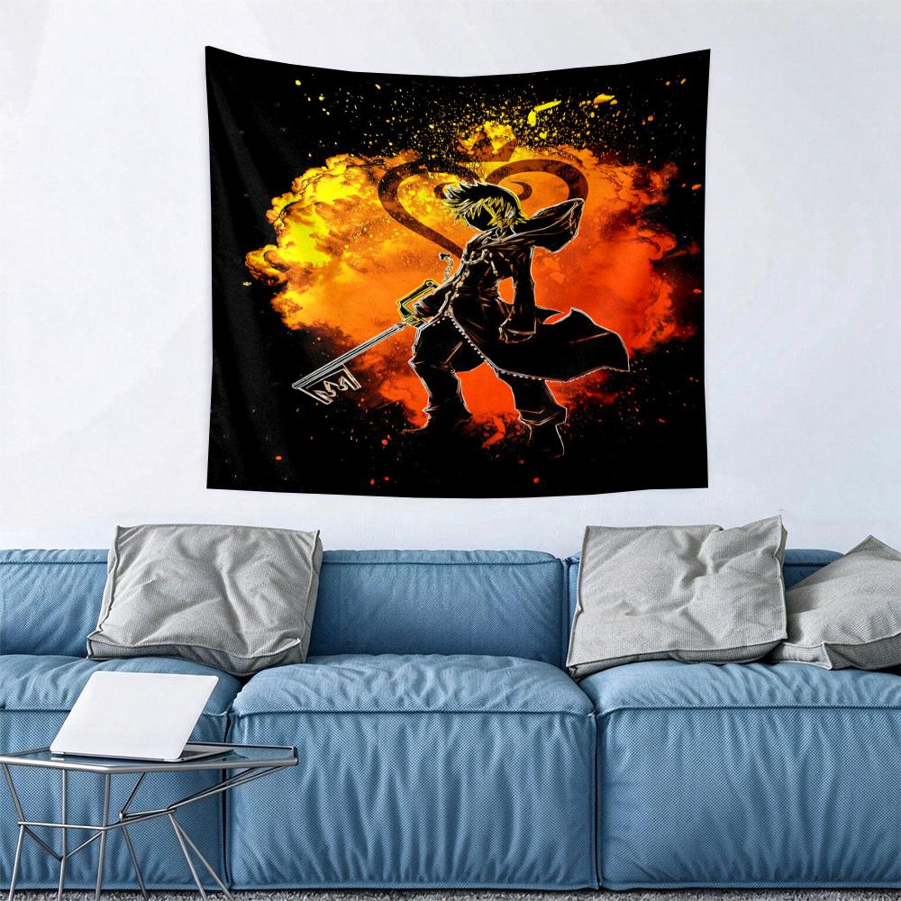Golden Symbols Wall Tapestry Art For Birthday Wedding Party Backdrop Family Gift