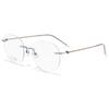 Bestfen S132 Ultralight Pure Titanium Rimless Eyeglass Frame, Compatible with Prescription Lenses.