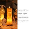 Halloween Skeleton Flameless Led Candle With Flickering Warm Light Perfect For Home Desktop Spooky Party Holiday Decoration