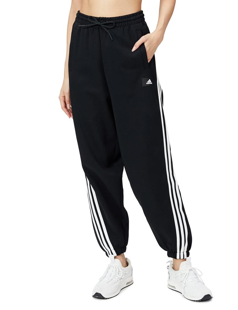 Adidas RT109 Future Icon Sweat Black Size M Women's 3-Stripes Pants, (HC6370),