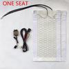 Rotary Switch with Six Universal Carbon Fiber Heated Seat Heater 12 V Pads 6 Level Switch Winter Warmer Seat Covers