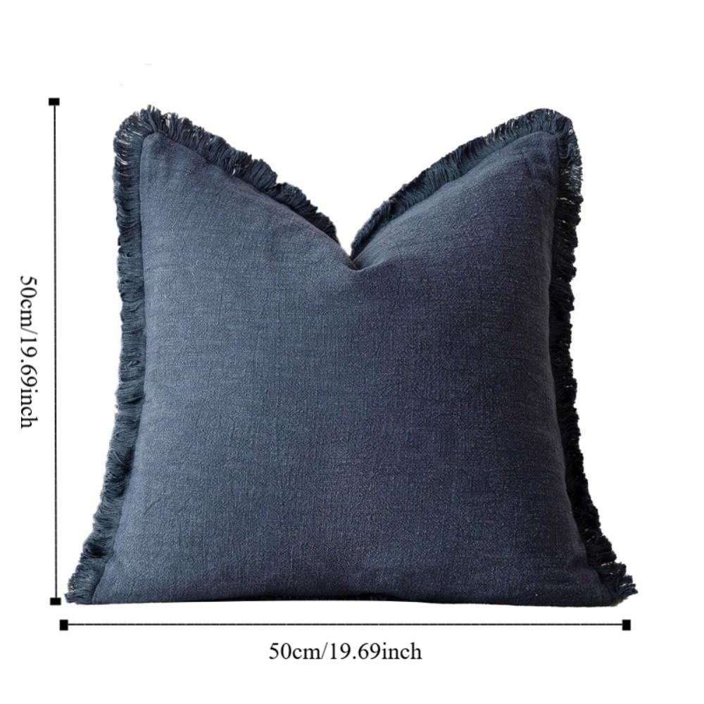 Solid Color Bohemia Cushion Cover Cotton Pillowcase Modern Throw Pillow Cover Hotel