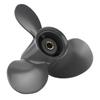 Outboard Propeller 3 Blades Aluminum Alloy Copper Outboard Replacement for Outboard 8‑20HP