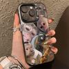 Funny Monkey Hard Phone Case For IPhone 14 15 11 12 13 16 Pro Max 7 8 14 15 Plus 12 13Mini X XS Shockproof Slim Trendy  Cover