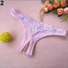 G-string Panties Low Waist Open Crotch See-through Hollow Hip G-String Panties Women Accessory