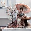 Geisha Decorative Ornaments Are Suitable As Traditional Japanese Themed Decorations for Home Bedroom Tabletop Art