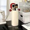 Cosmetic Storage Box with Automatic Lifting Four Grid Makeup Brush Storage Cylinder Nordic Style Room Decoration