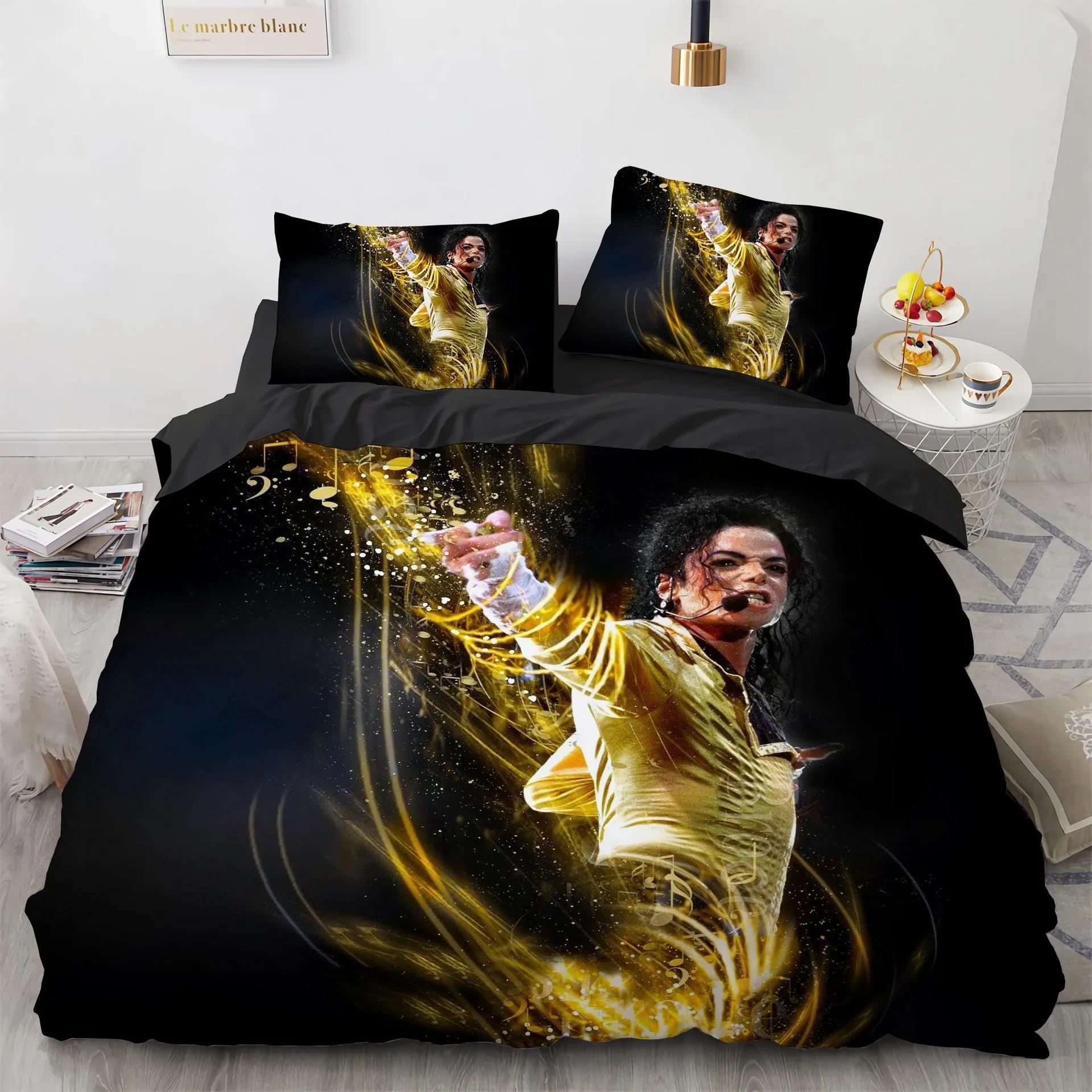 

Постельное белье Michael Jackson Комплект пододеяльника Легкий Мягкий Пододеяльник Декоративный Комплект для Подростков Мальчиков Девочек Подарок Большой 70x133cm 3pcs
