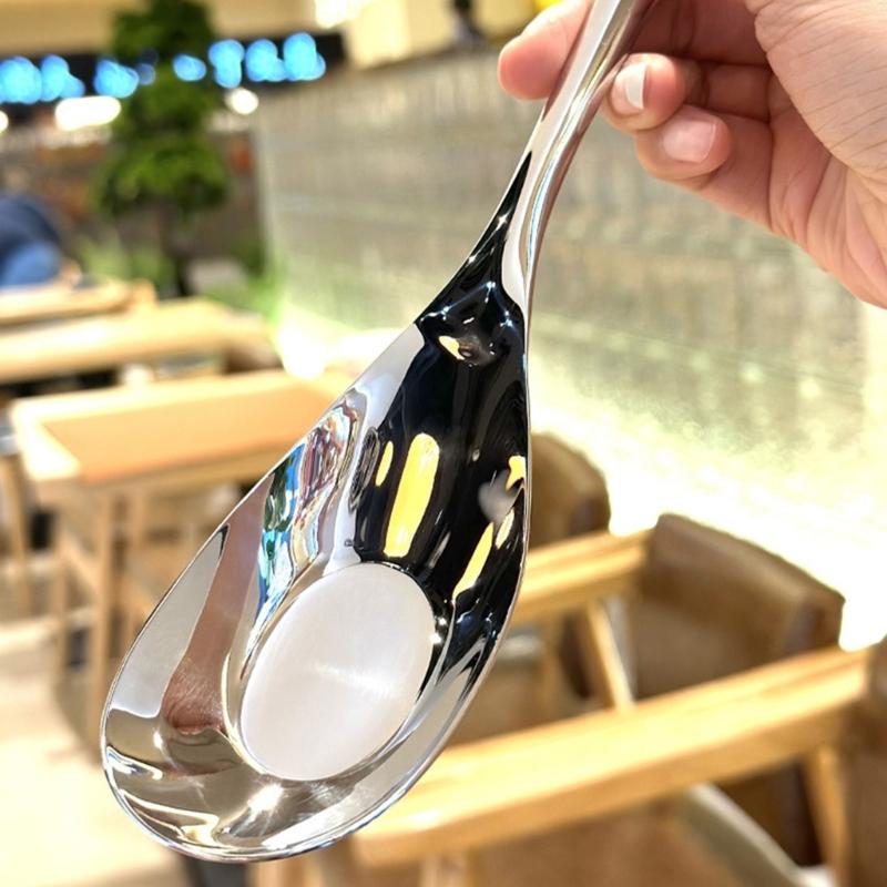Elegant Mirror Polished Serving Spoon Practical 316L Stainless Steel Serving Spoon Perfect Thick Flatware for Dining