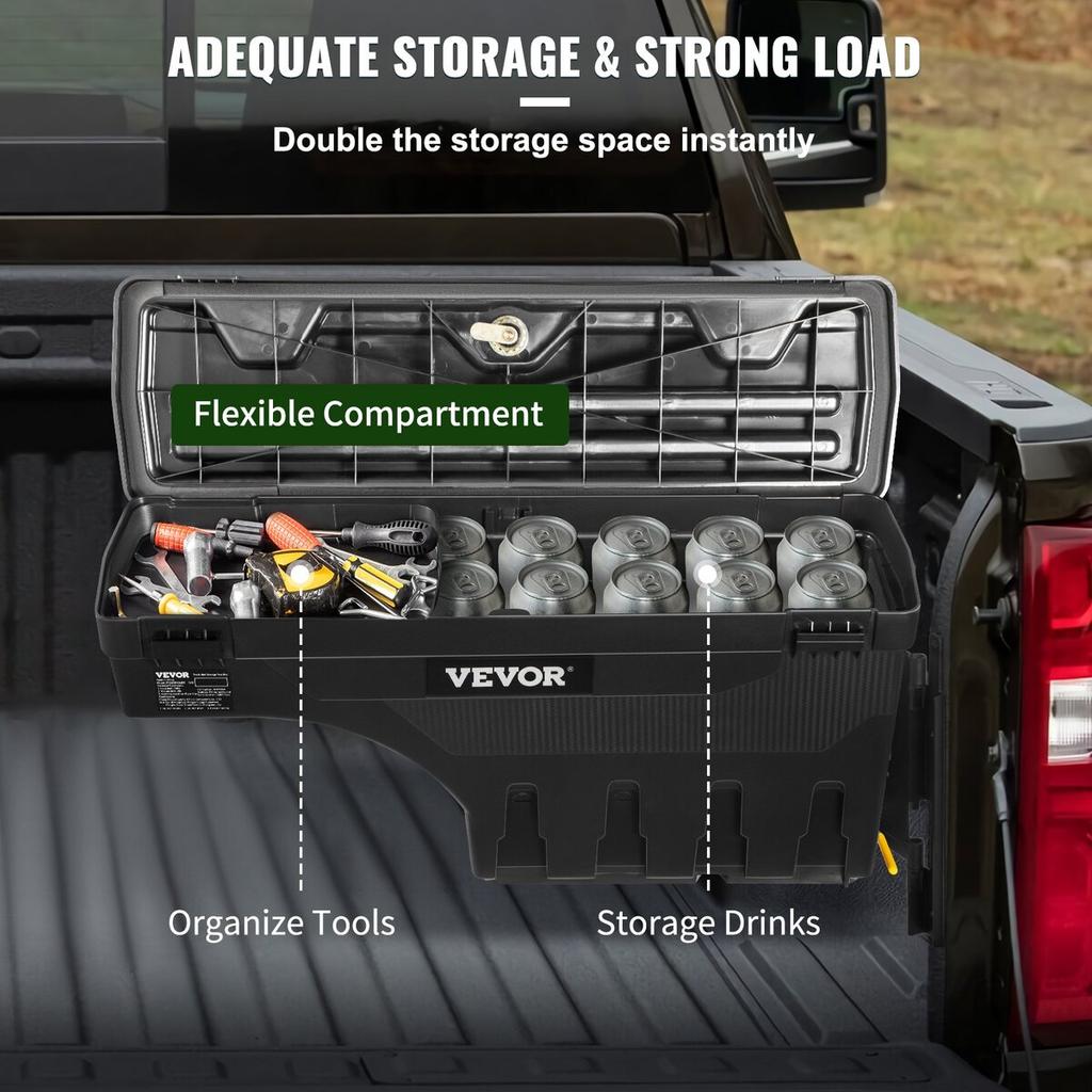 Werkzeugkiste für Ladefläche 2019-20 Chevrolet Silverado 1500 Links+Rechts