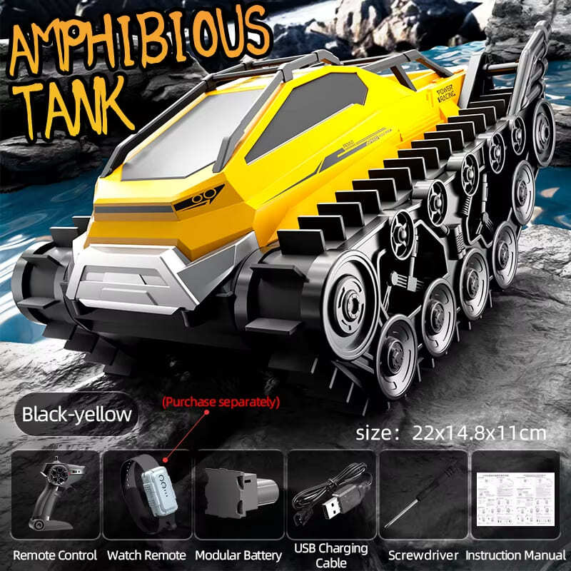 New Amphibious All-terrain Tracked Remote Control Car Gesture Sensing Full Proportional Throttle Children's Toy Boy Gift Electric Stunt Car