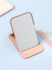 Small Pink Cover Square Stand Mirror