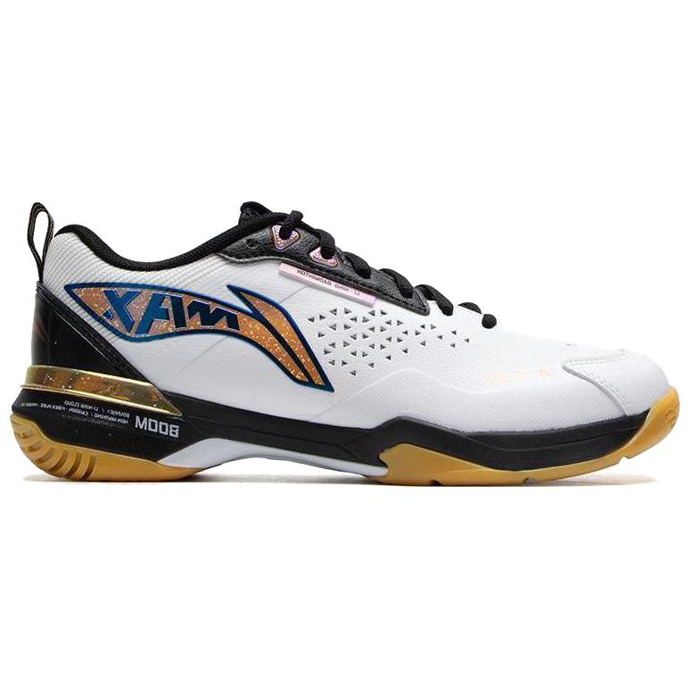 New LiNing MAX Slip Resistant And Breathable Low top Badminton Shoes Unisex White/Black AYAU003-2