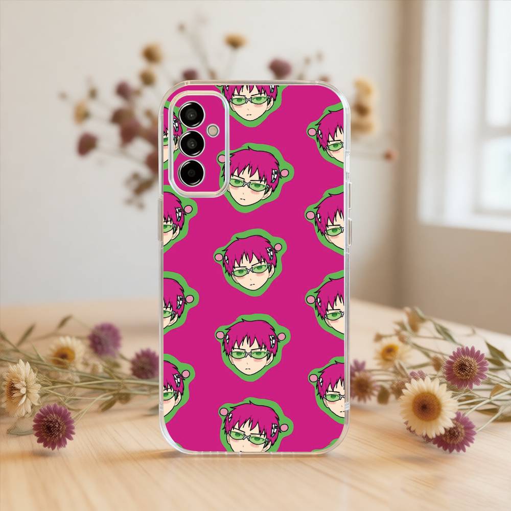 

Kusuo Saiki Phone Case For SamsungA10,12,20,21S,30,31,40,50,51,52,70,71 Transparent Cover Samsung a40