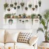 Interior Design Green Plants Wall Decal Easy Application Wall Stickers Artificial Creative Customization Stickers