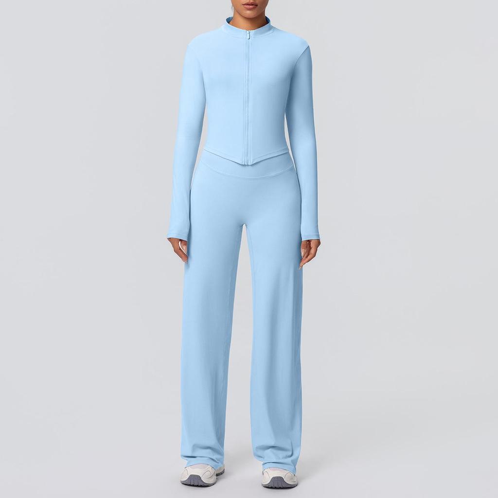 High-Waist Fitness Jacket & Butt-Lifting Yoga Pants Set