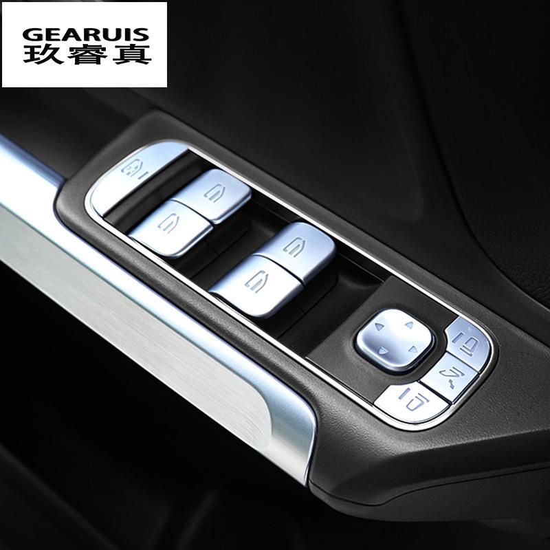 Autositzheizungsknopf-Abdeckungsaufkleber für Mercedes Benz ABCE-Klasse W177 W247 W205 W213 GLE W167 GLB X247 GLA H247 GLA