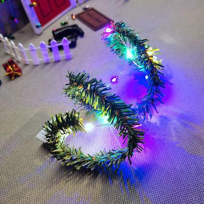 Minik Noel Led Işıklı Işık Dizisi Süs Bebek Evi Dekorasyonu El Sanatları Kendin Yap Aksesuarları Çocuklar Noel Hediyesi Oyuncaklar