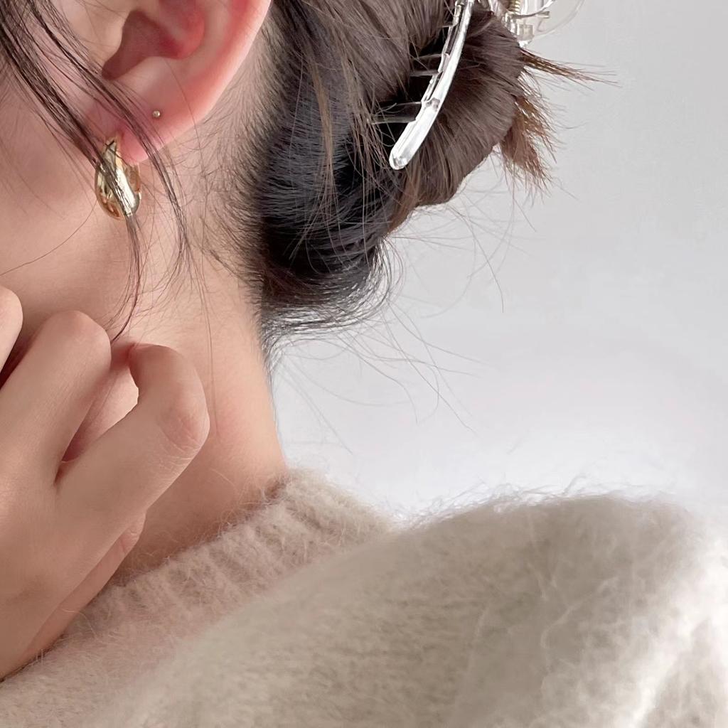 Xiaomi BF CLUB 925 Sterling Silver Round Gold Earrings For Women Girl Sexy Fashion Trendy Jewelry Gift Party Wedding Pendientes Mujer