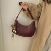 IELGY 2026 Spring Summer New Style Ladies Underarm Female Bag Niche Design Bag Female Solid Color Shoulder Bag Female Dumpling Bag