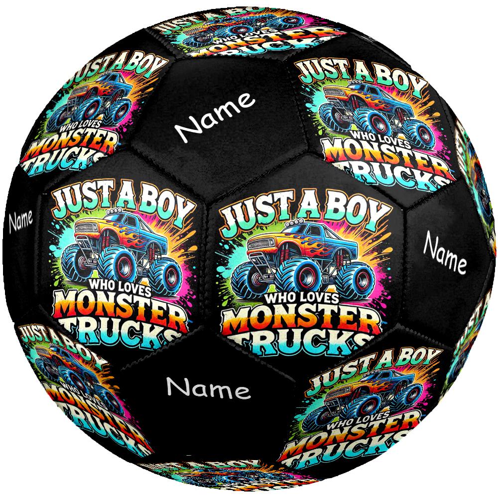 Individueller Name LKW-Thema Größe 5 Fußball, Geeignet für Indoor- und Outdoor-Spiele, ein Geschenk für jeden geeignet.